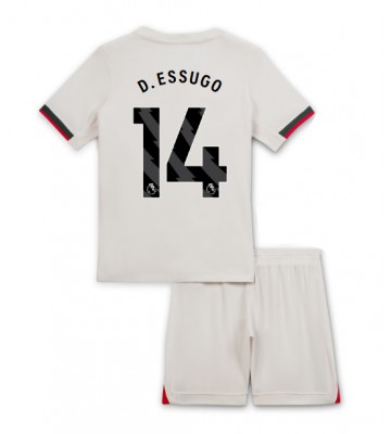 Chelsea Dario Essugo #14 Udebanetrøje Børn 2025-26 Kortærmet (+ Korte bukser)